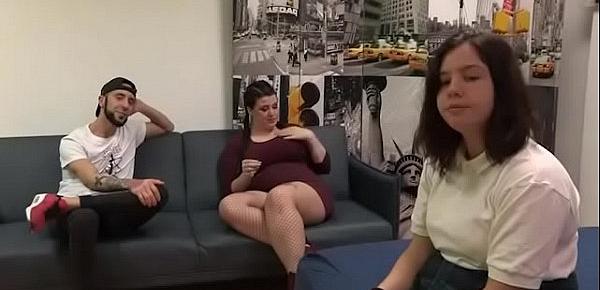  Experienced María and Fede teaches young schoolgirl Alba what sex is really like